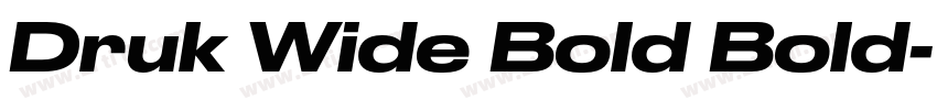 Druk Wide Bold Bold字体转换